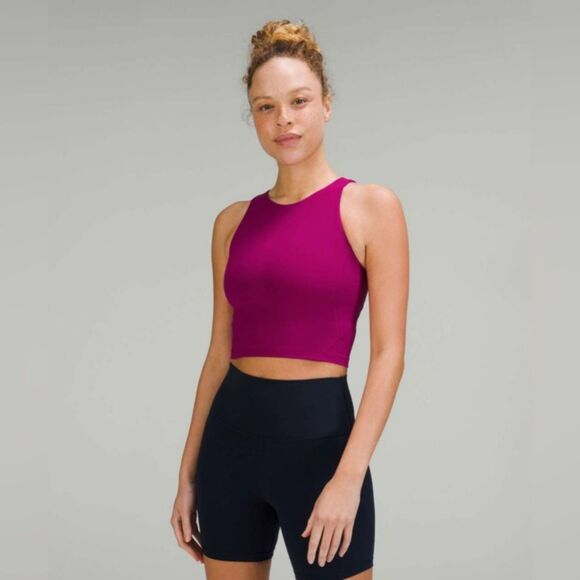 lululemon Align™ High-Neck Tank Top Light Support Women's 4 Magenta Purple - Picture 1 of 15